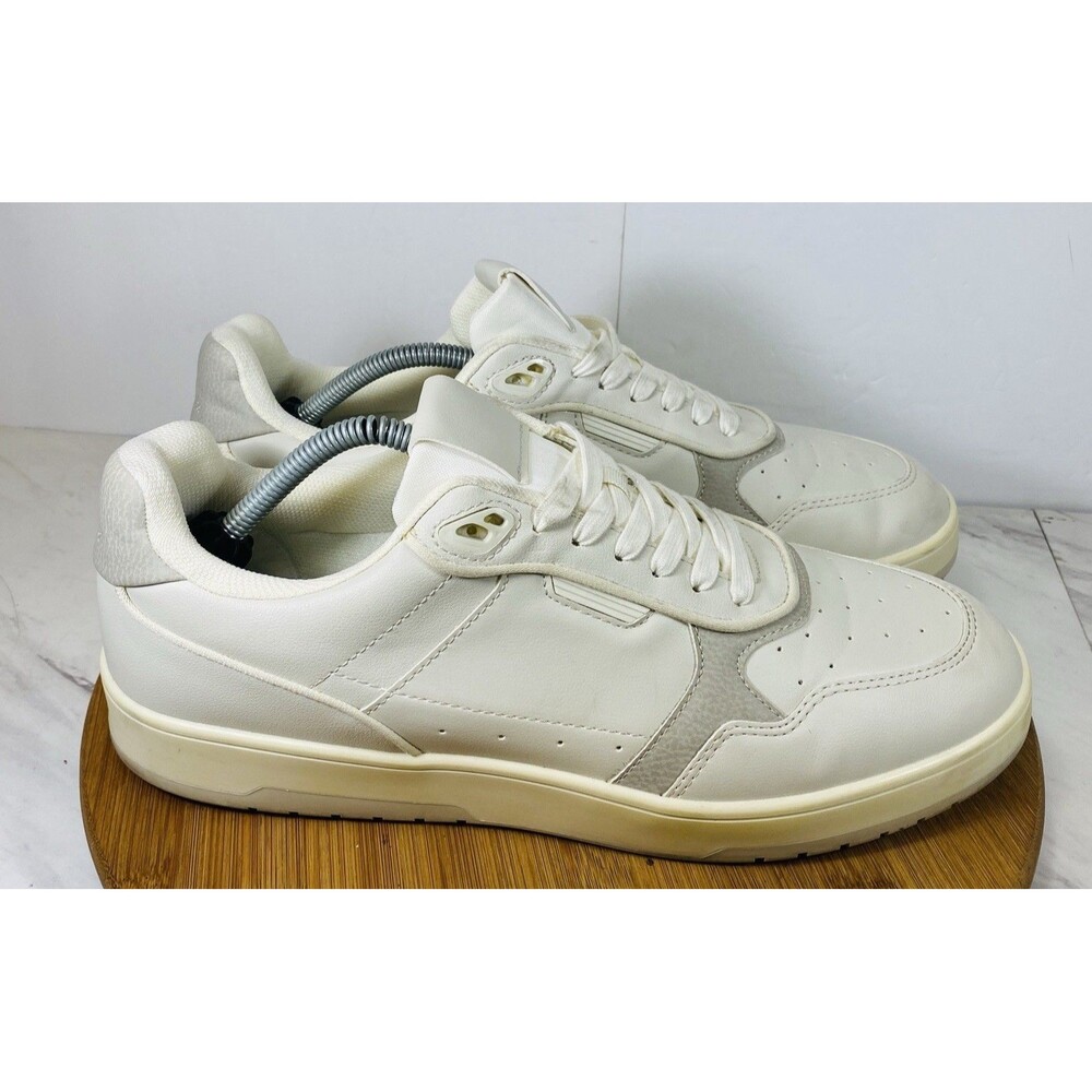 ZARA Men's Off - White Retro Trainers Sneakers Size 45 US 12 - Picture 2 of 6